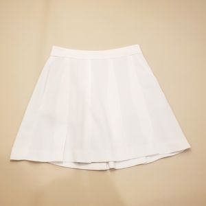 Vince White Pleated Mini Skirt Size 00